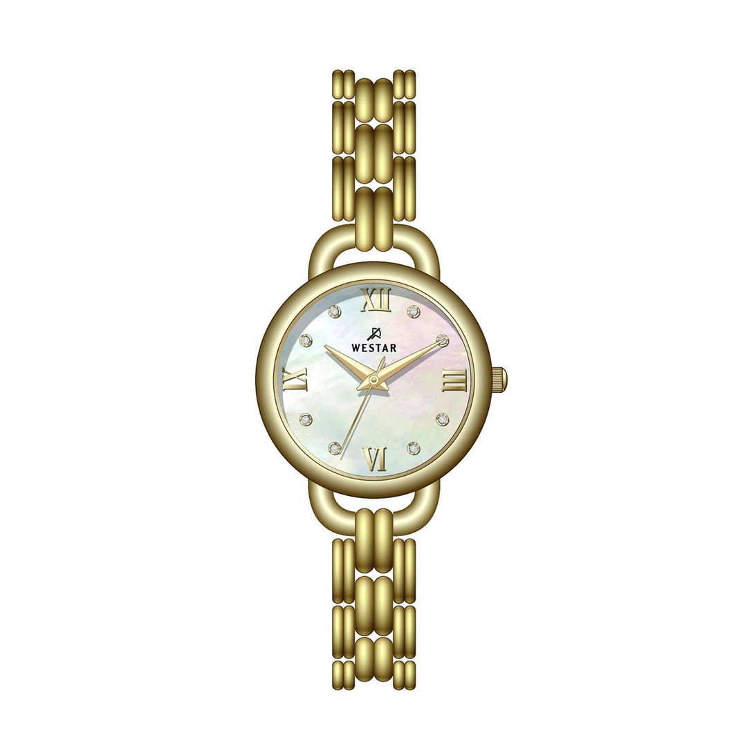 Westar Ornate Ladies 28 mm Mother of Pearl Dial Quartz Watch - 20340GPN111