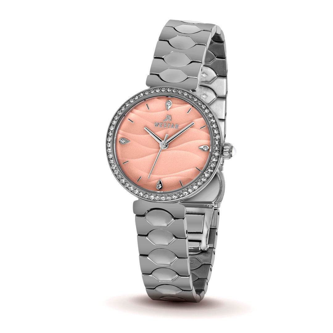 Westar Ornate Ladies Pink Dial 27.5mm Quartz Watch