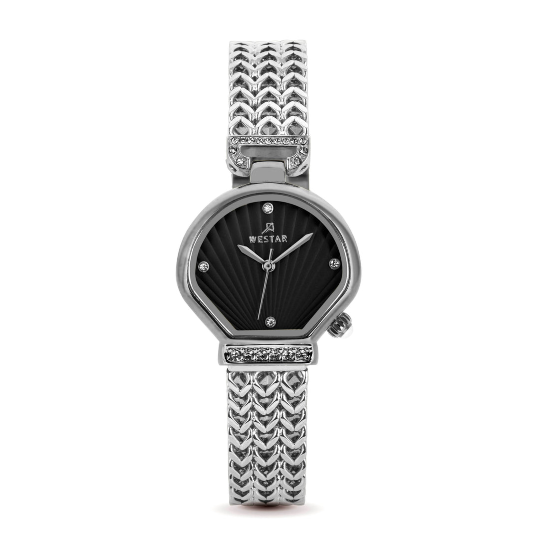 Westar Ornate Ladies Black Dial 27X30 mm Quartz Watch