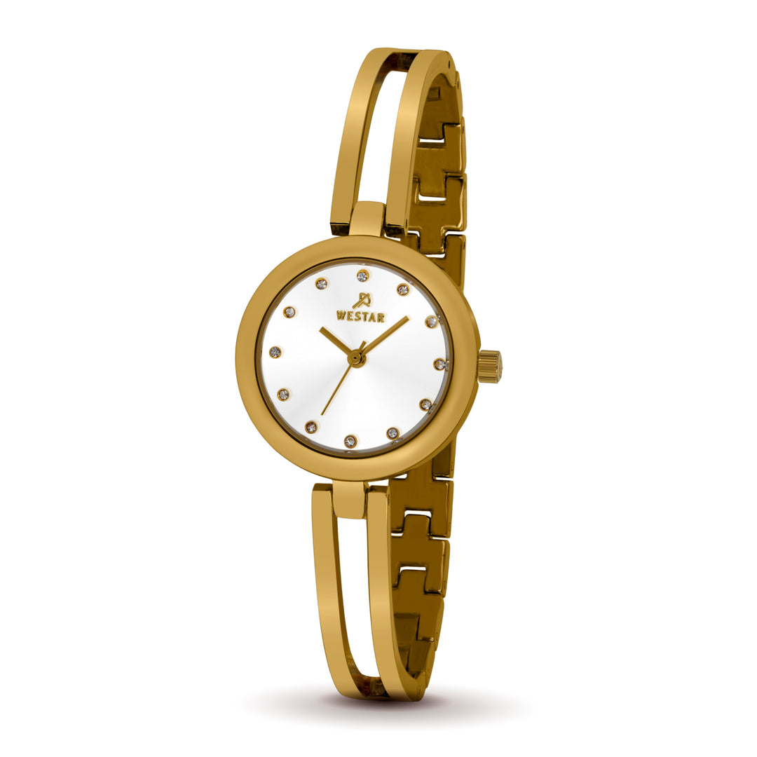 Westar Ornate Ladies White Dial 26 mm Quartz Watch