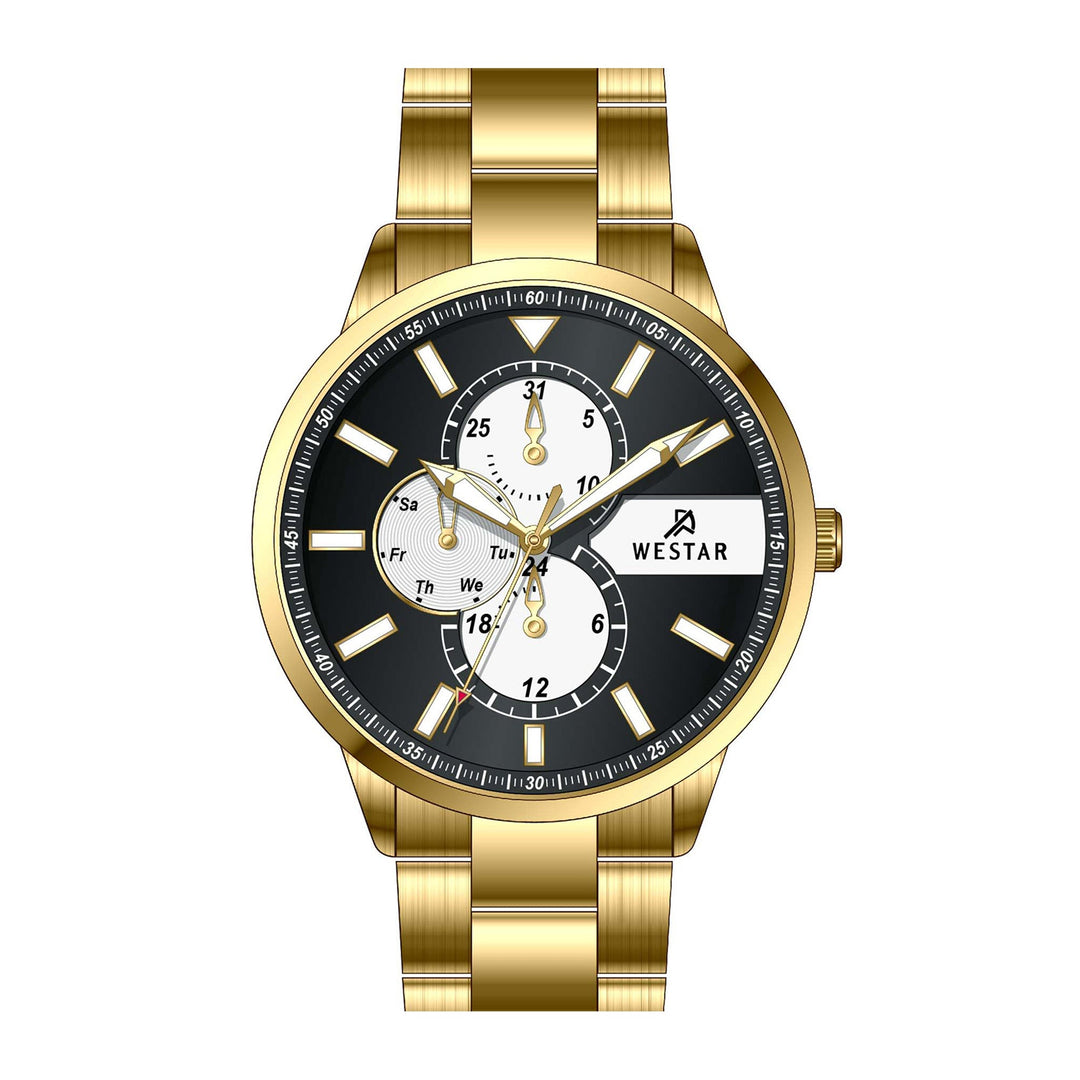 Westar Profile Gents Black Dial Quartz Watch - 50239GPN103