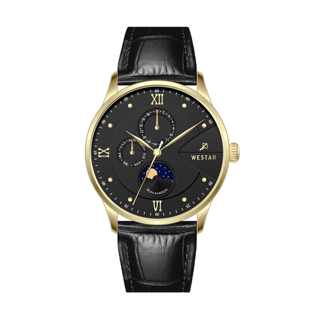 Westar Profile Multifunction Gents 40 mm Black Dial Quartz Watch - 50253GPN103