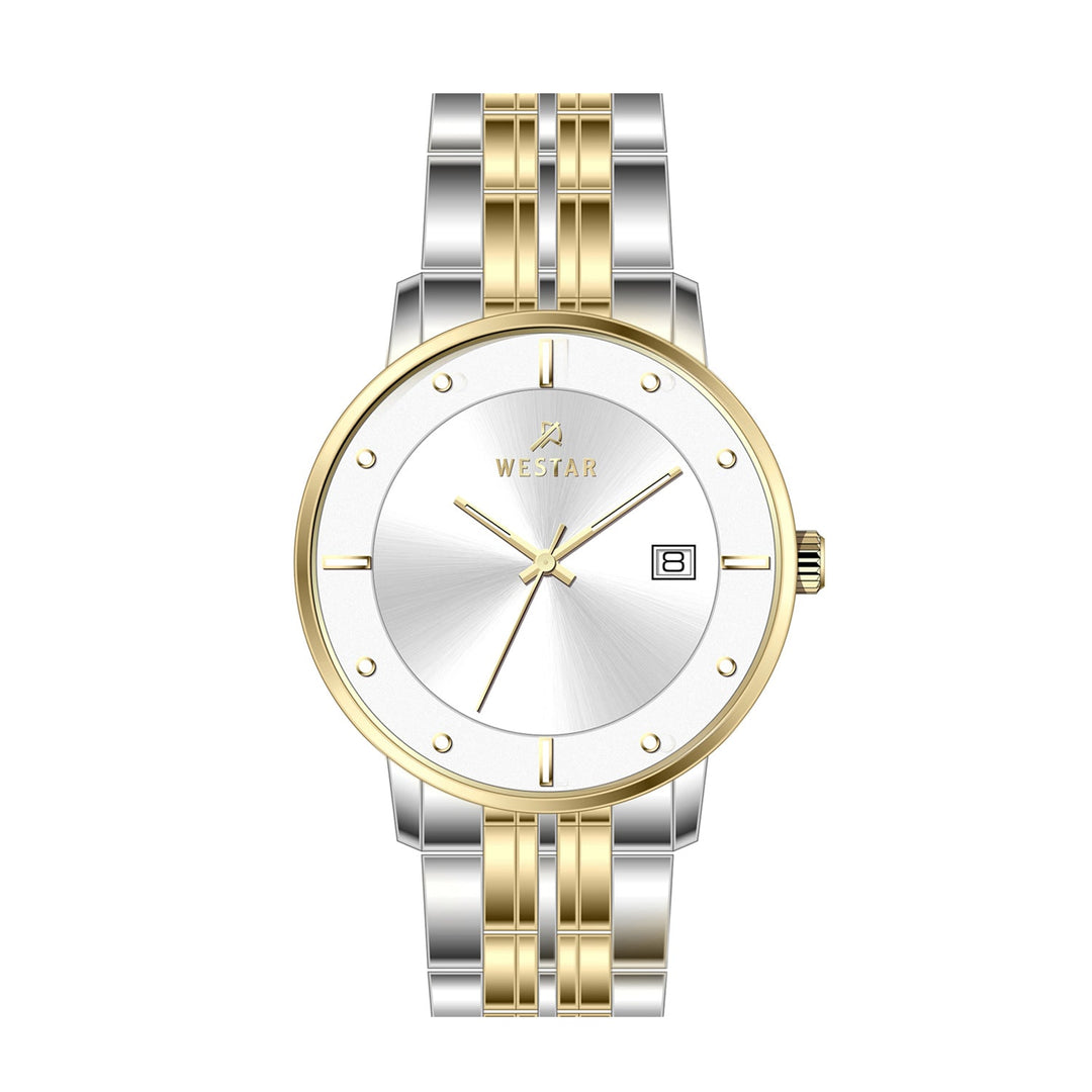 Westar Profile Gents 40 mm Silver Dial Quartz Watch - 50256CBN107