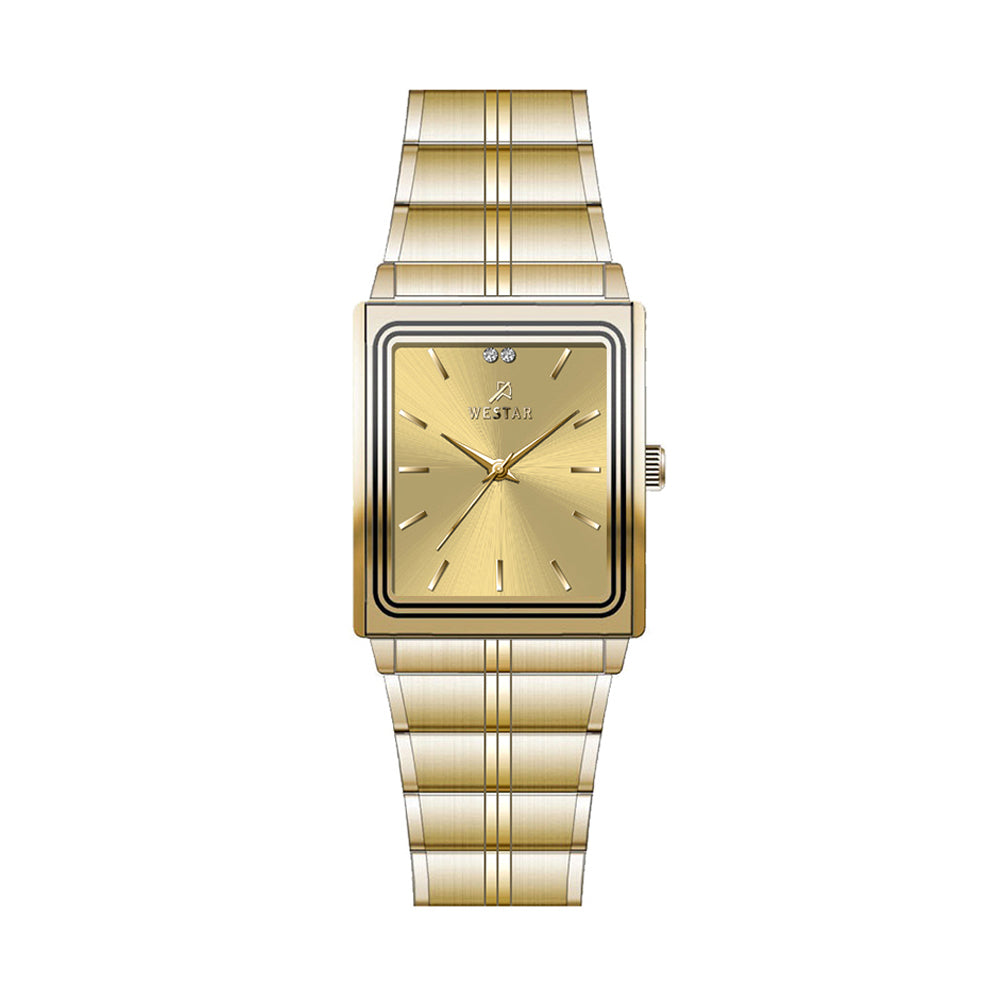 Westar Executive Unisex Watch - Dark Champagne Dial  - 7921GPN308