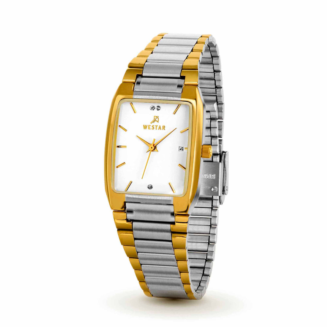 Westar Executive Unisex Watch - White Dial  - 9904CBN101