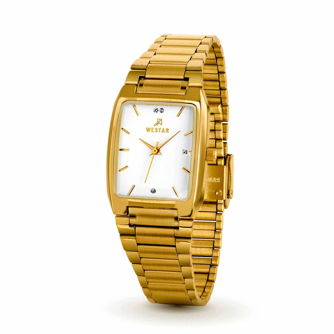 Westar Executive Unisex Watch - White Dial  - 9904GPN101