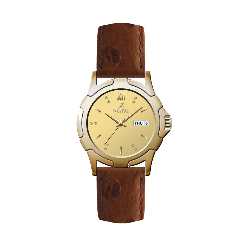 Westar Executive Unisex Watch - Dark Champagne Dial  - 9944GPN108