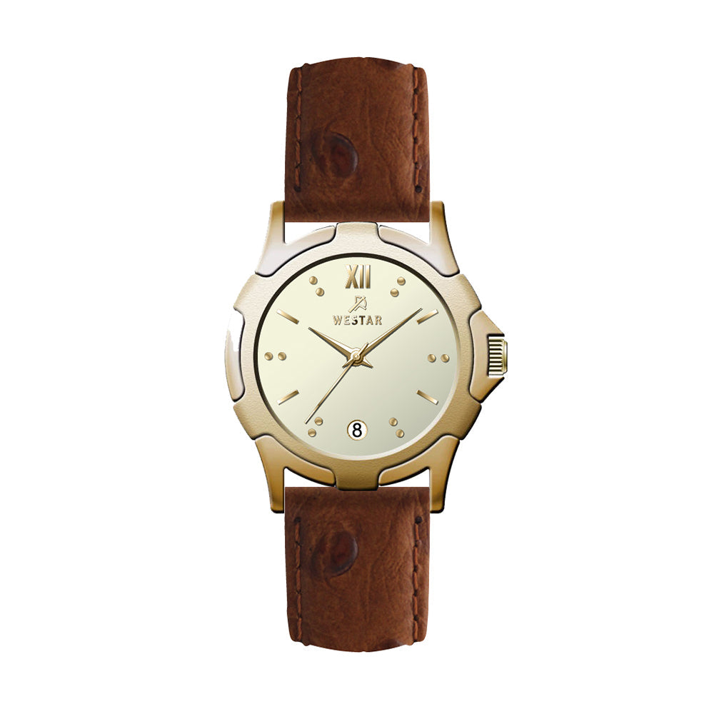 Westar Executive Unisex Watch - Light Champagne Dial  - 9964GPN102