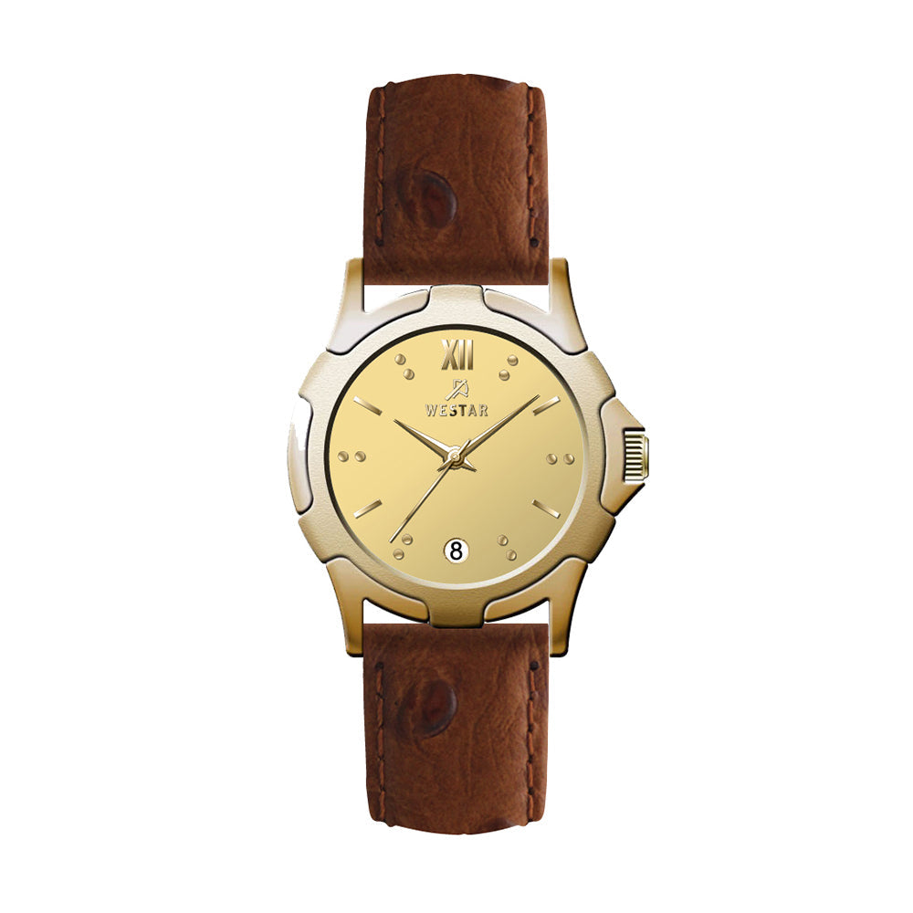 Westar Executive Unisex Watch - Dark Champagne Dial  - 9964GPN108