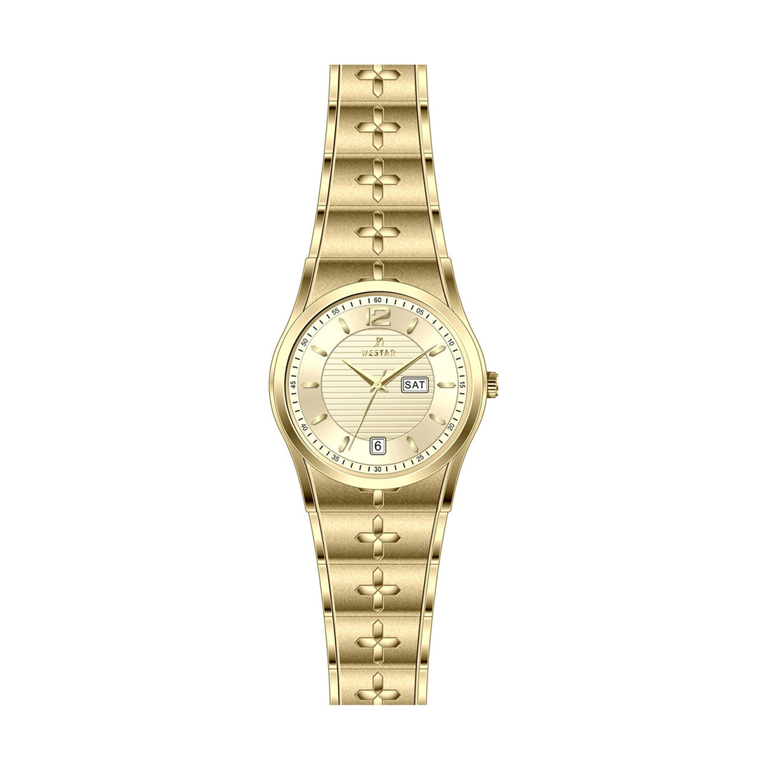 Westar Executive Ladies 25 mm Light Champagne Dial Quartz Watch - EX6606GPN102