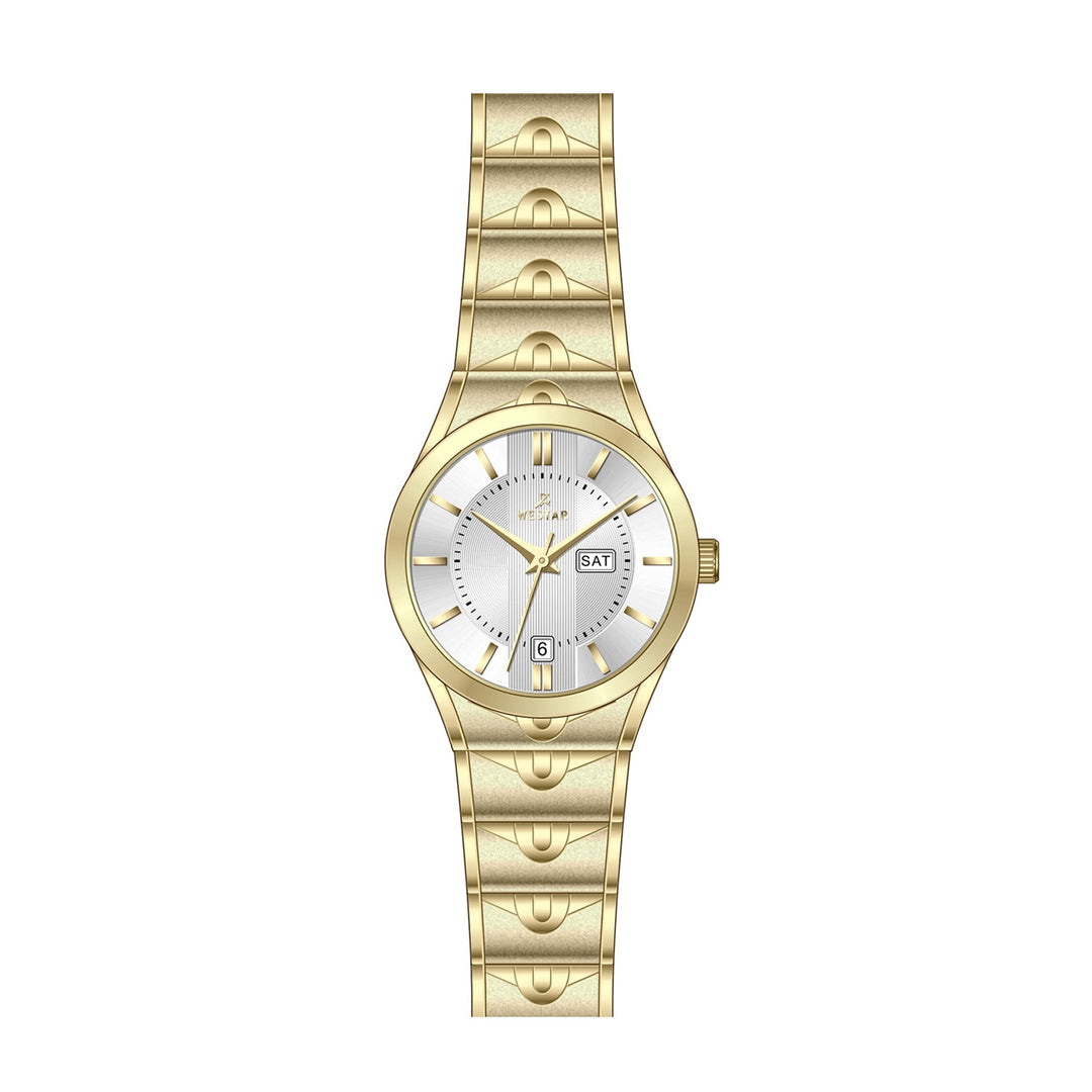 Westar Executive Ladies 25 mm Silver Dial Quartz Watch - EX6609GPN107