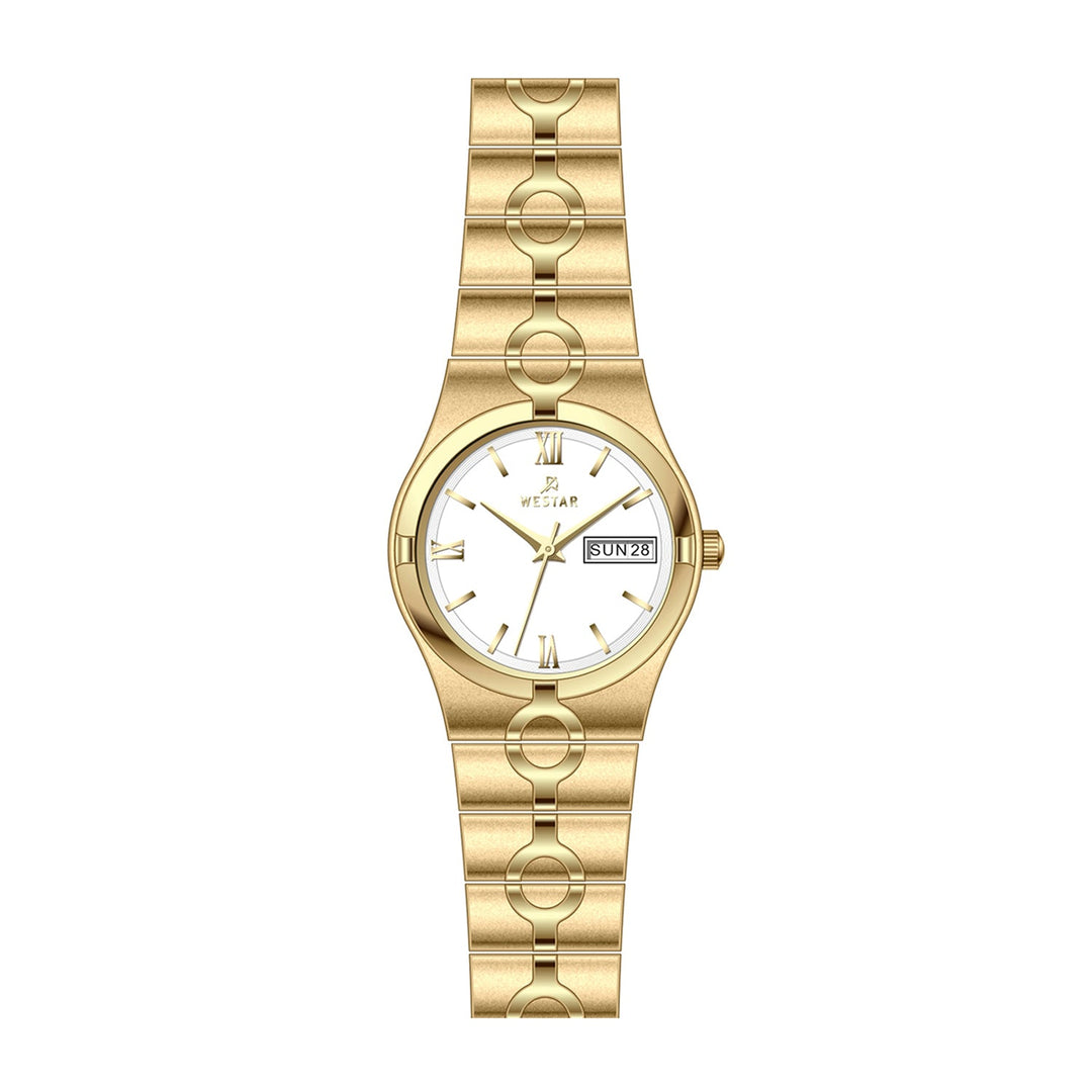 Westar Executive Ladies 23.5 mm White Dial Quartz Watch - EX6612GPN101