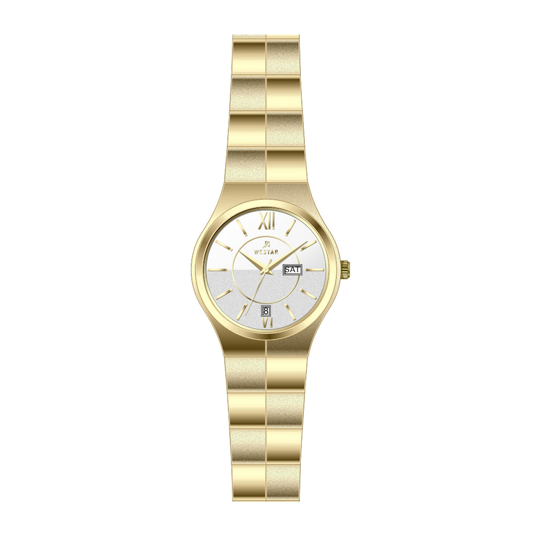 Westar Executive  Ladies White Dial Quartz Watch - EX6615GPN101