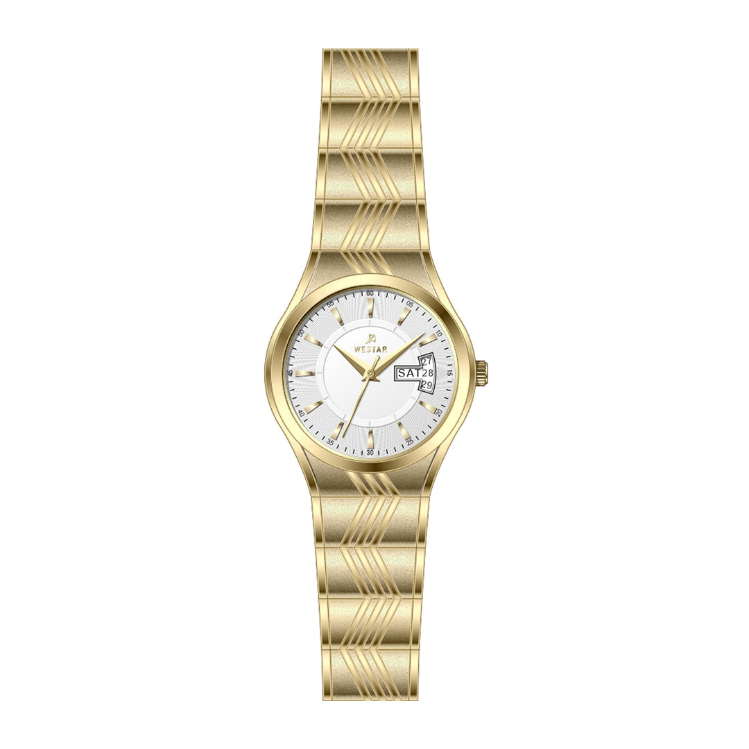Westar Executive  Ladies White Dial Quartz Watch - EX6616GPN101