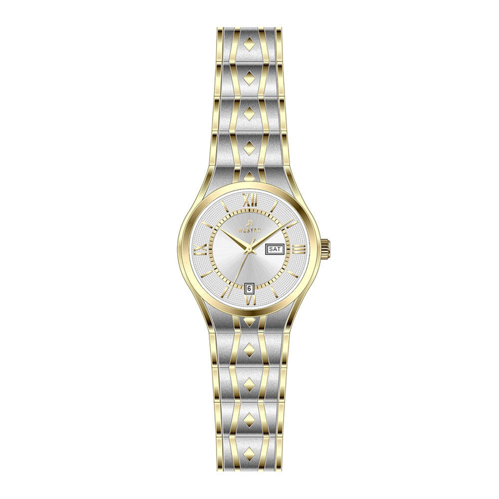 Westar Executive  Ladies Silver Dial Quartz Watch - EX6619CBN107