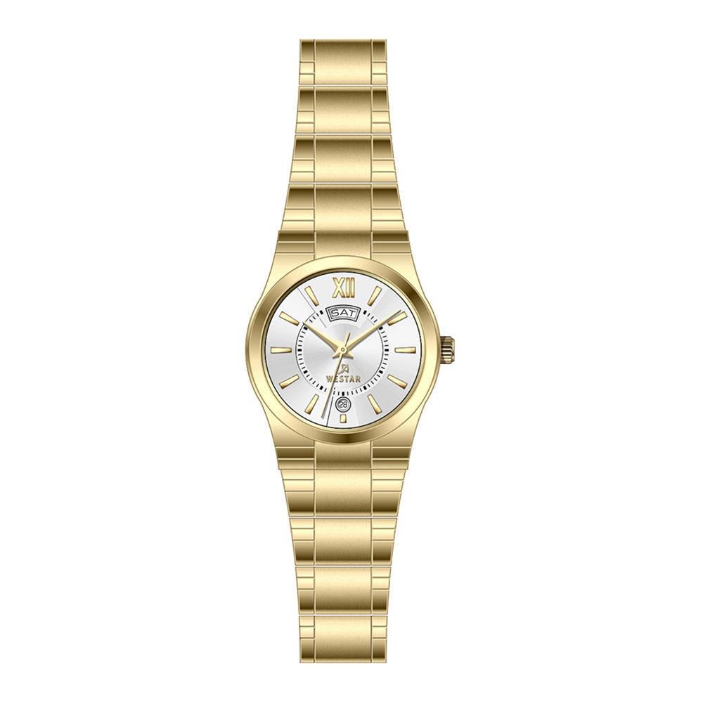 Westar Executive  Ladies White Dial Quartz Watch - EX6623GPN101