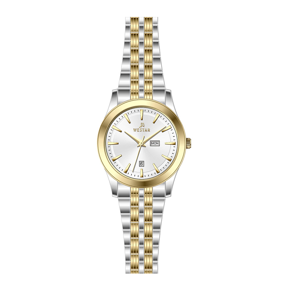 Westar Executive  Ladies White Dial Quartz Watch - EX6624CBN101