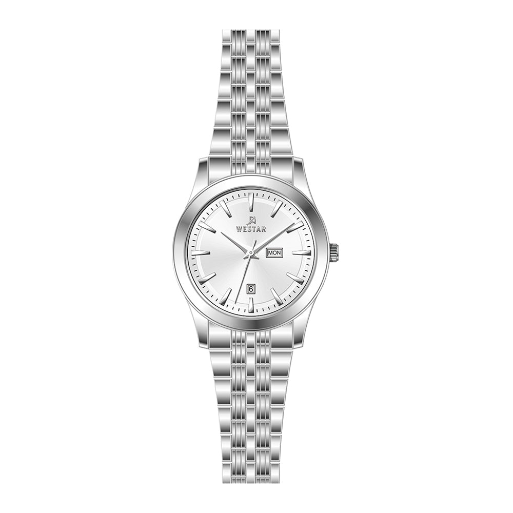 Westar Executive  Ladies White Dial Quartz Watch - EX6624STN101