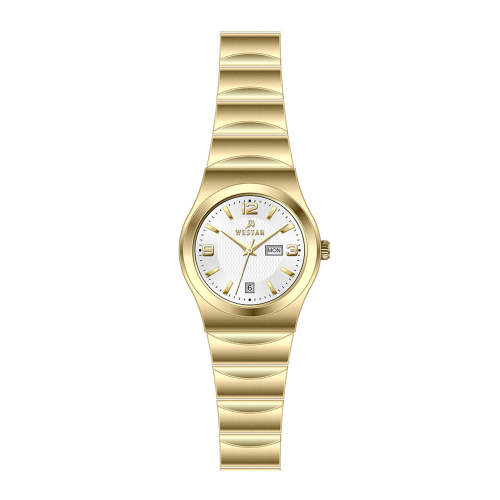 Westar Executive  Ladies White Dial Quartz Watch - EX6625GPN101