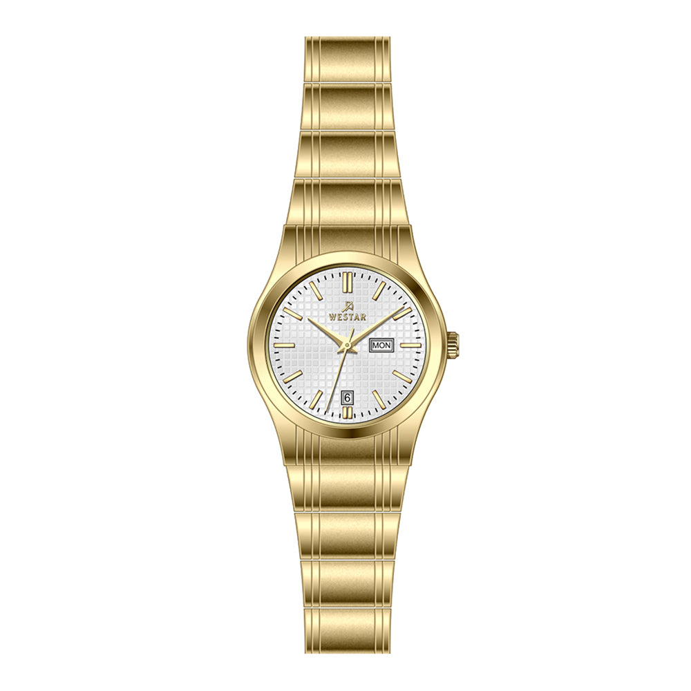 Westar Executive  Ladies White Dial Quartz Watch - EX6626GPN101