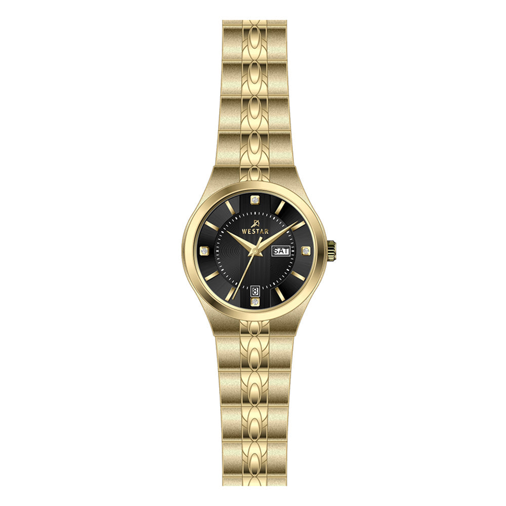 Westar Executive  Ladies Black Dial Quartz Watch - EX6630GPN103