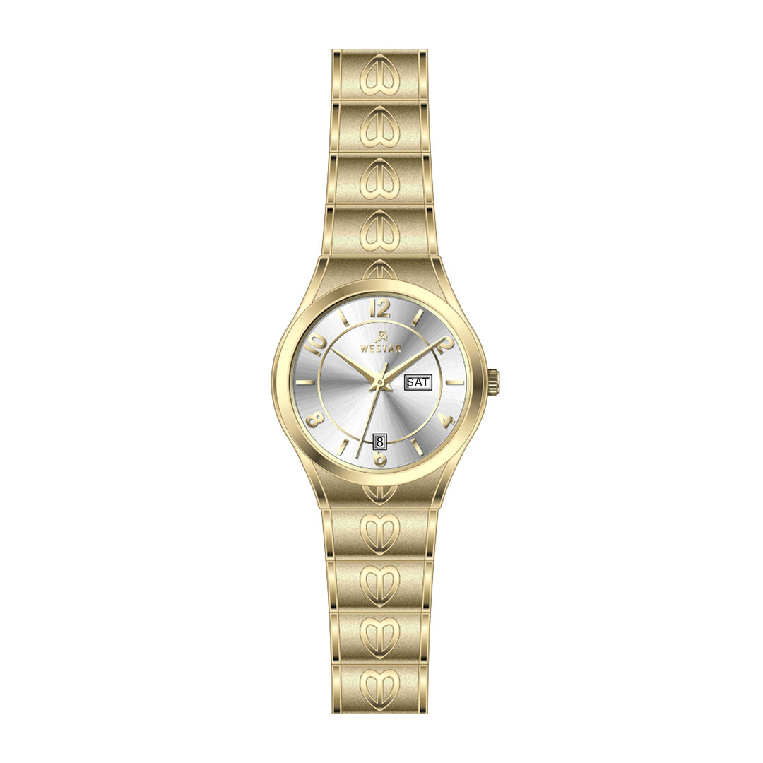 Westar Executive  Ladies White Dial Quartz Watch - EX6635GPN101
