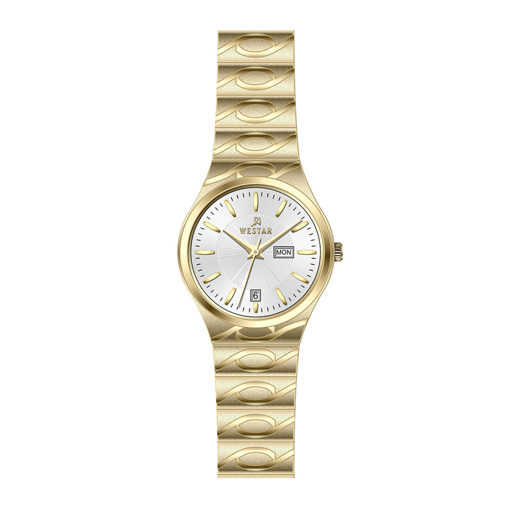 Westar Executive  Ladies White Dial Quartz Watch - EX6644GPN101