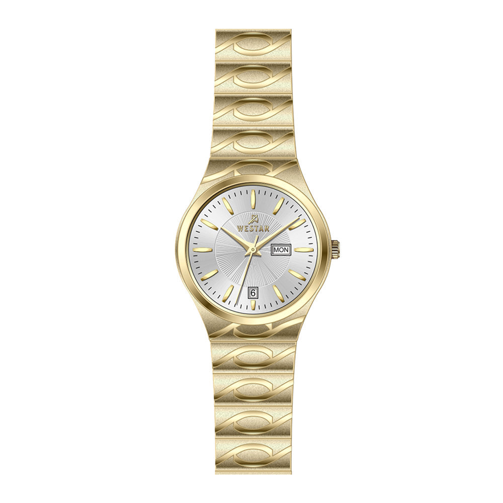 Westar Executive  Ladies Silver Dial Quartz Watch - EX6644GPN107