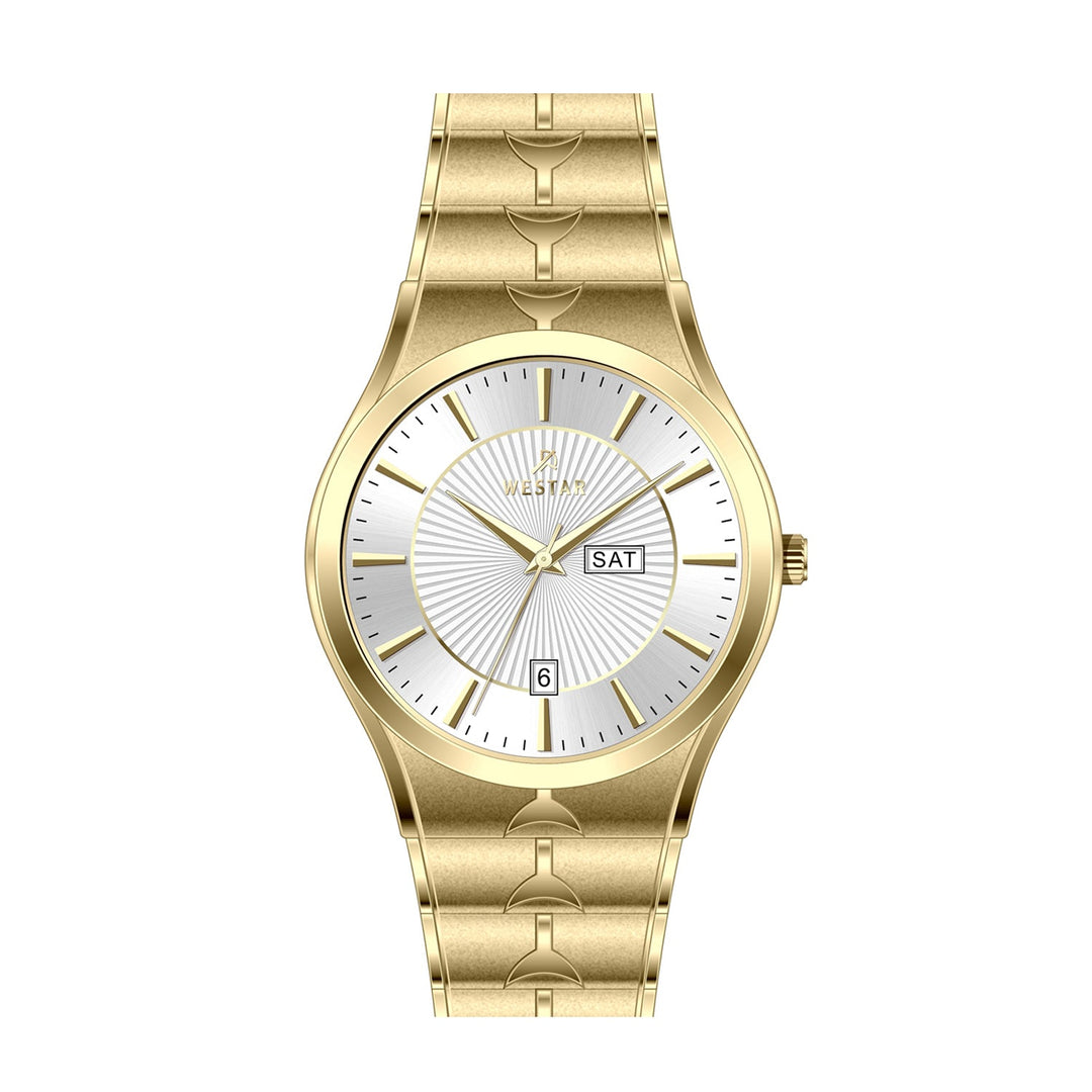Westar Executive Gents 38 mm Silver Dial Quartz Watch - EX7607GPN107