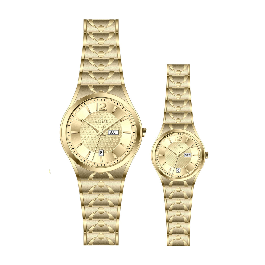 Westar Couple Watch EX7608GPN108 &amp; EX6608GPN108