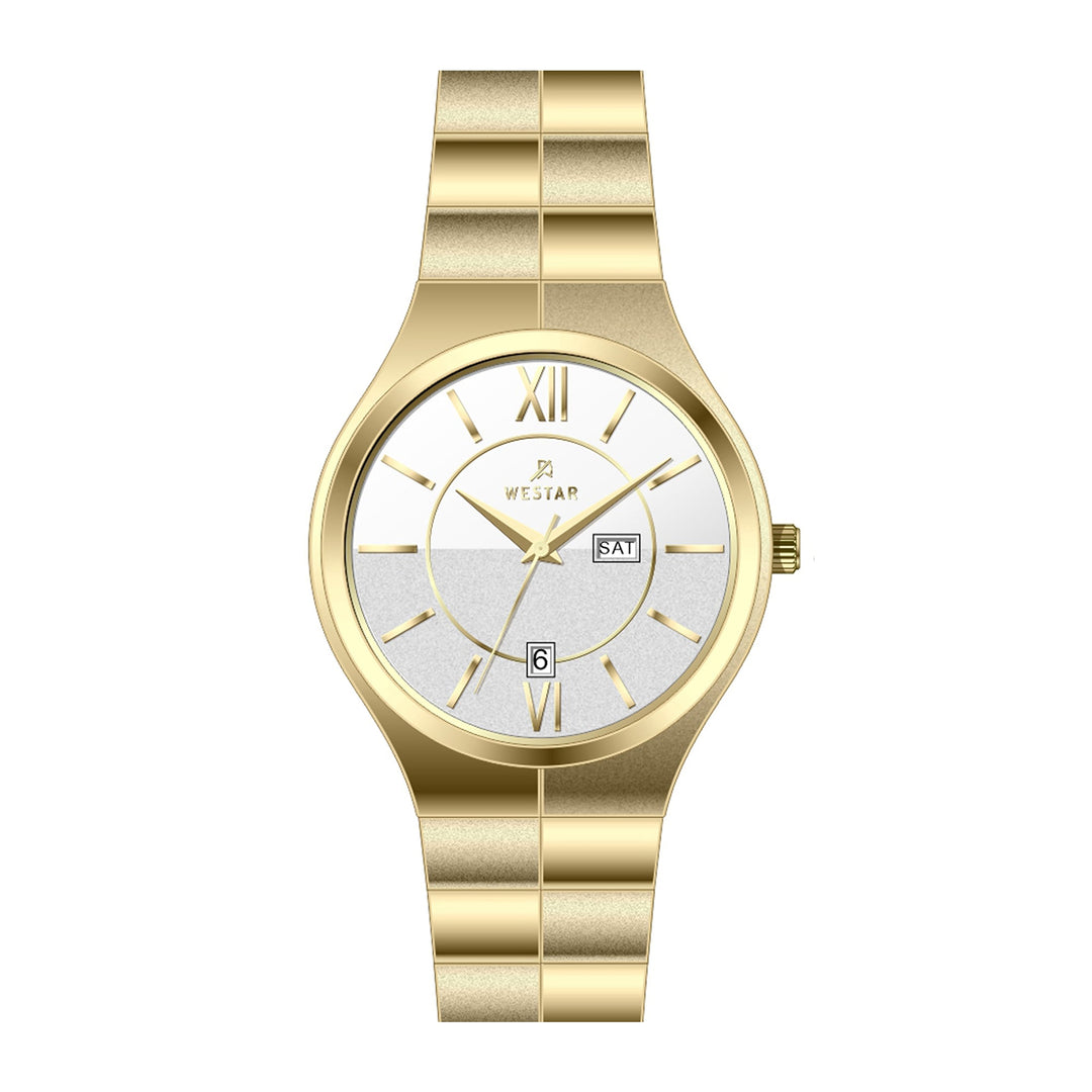 Westar Executive  Gents White Dial Quartz Watch - EX7615GPN101