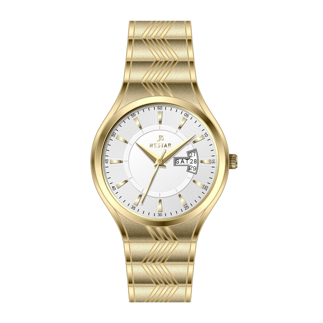 Westar Executive  Gents White Dial Quartz Watch - EX7616GPN101