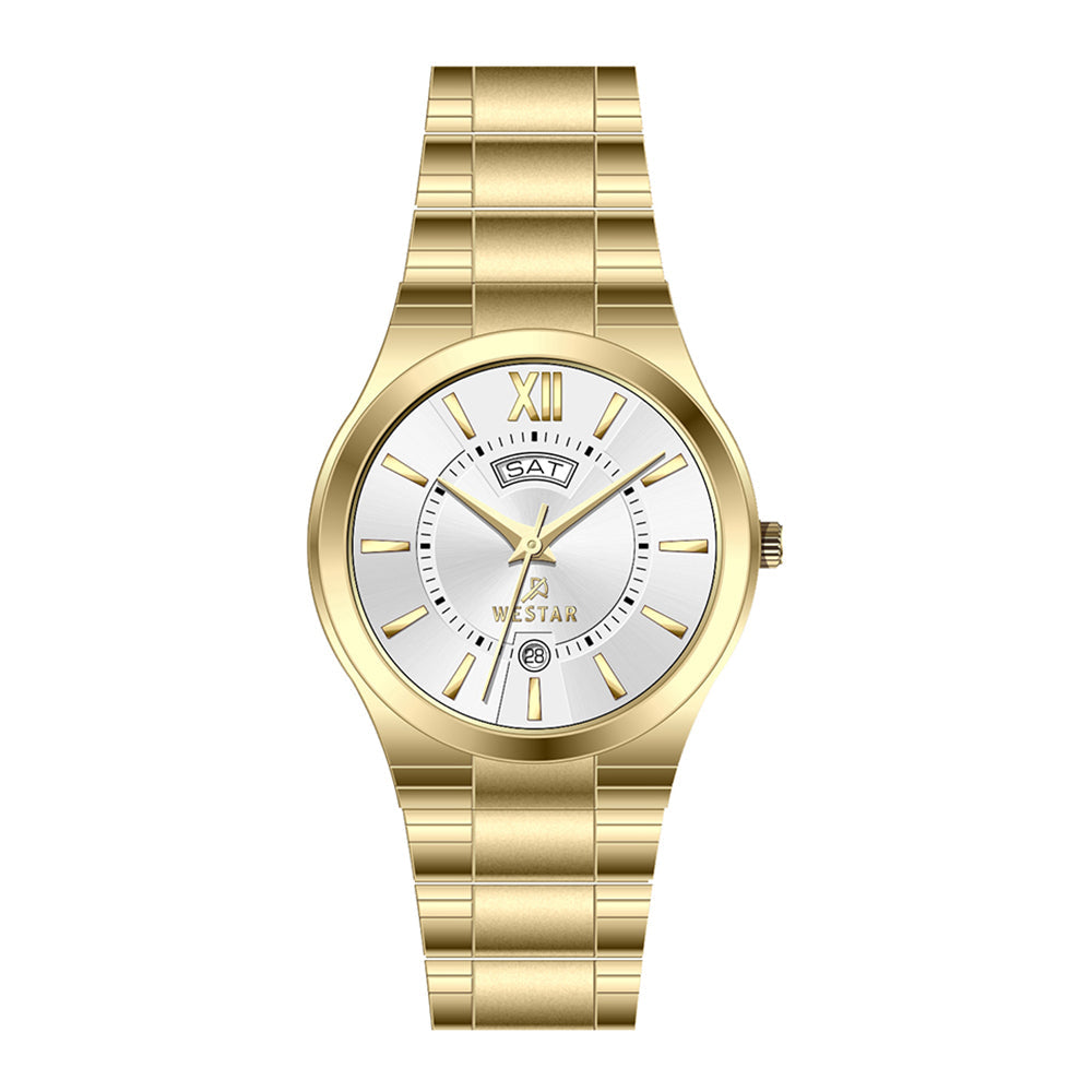 Westar Executive  Gents White Dial Quartz Watch - EX7623GPN101