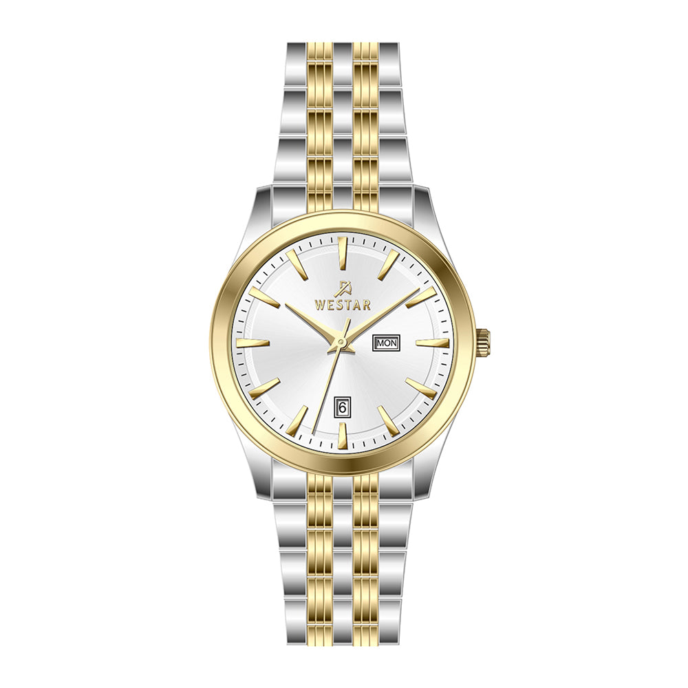 Westar Executive  Gents White Dial Quartz Watch - EX7624CBN101