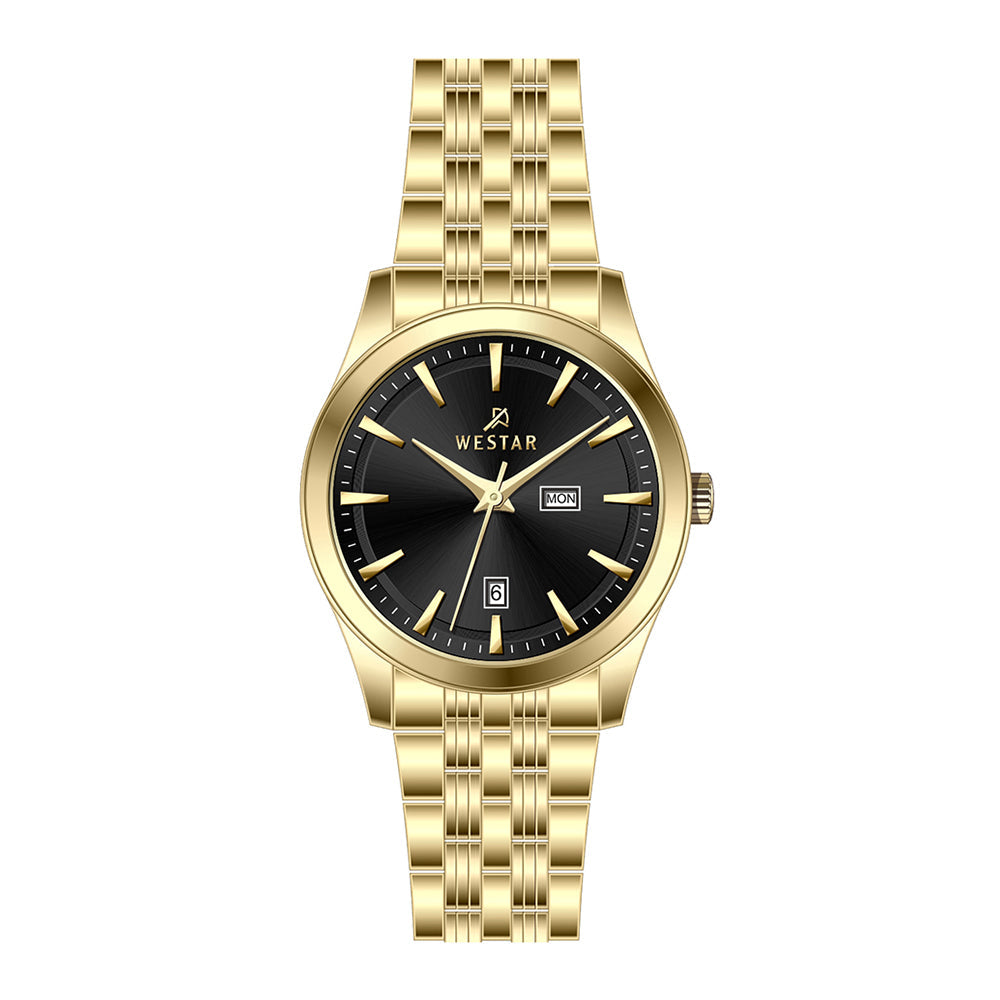 Westar Executive  Gents Black Dial Quartz Watch - EX7624GPN103
