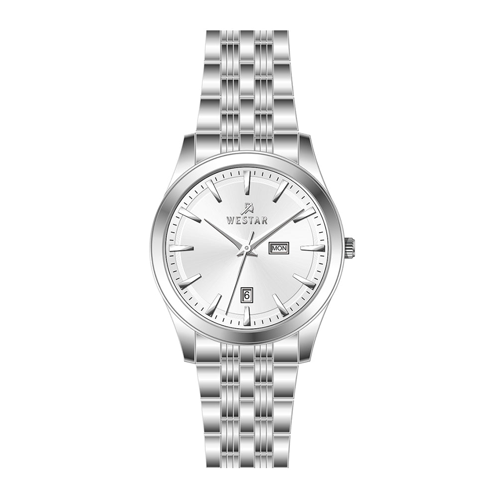 Westar Executive  Gents White Dial Quartz Watch - EX7624STN101