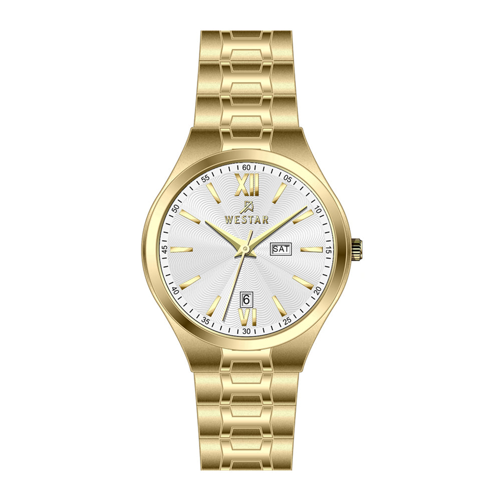 Westar Executive  Gents White Dial Quartz Watch - EX7627GPN101