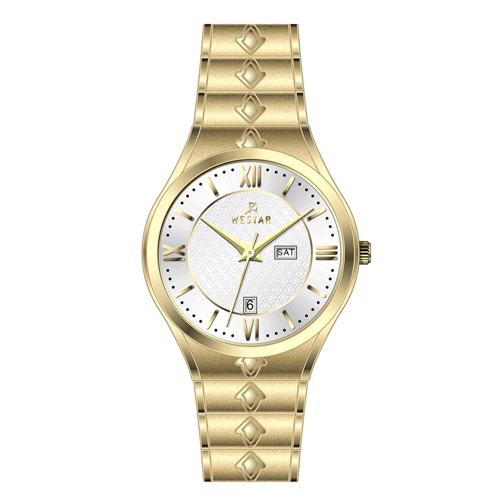 Westar Executive  Gents White Dial Quartz Watch - EX7629GPN101