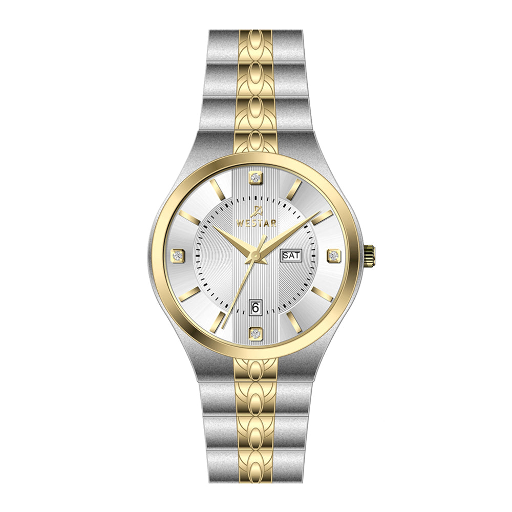 Westar Executive  Gents Silver Dial Quartz Watch - EX7630CBN107