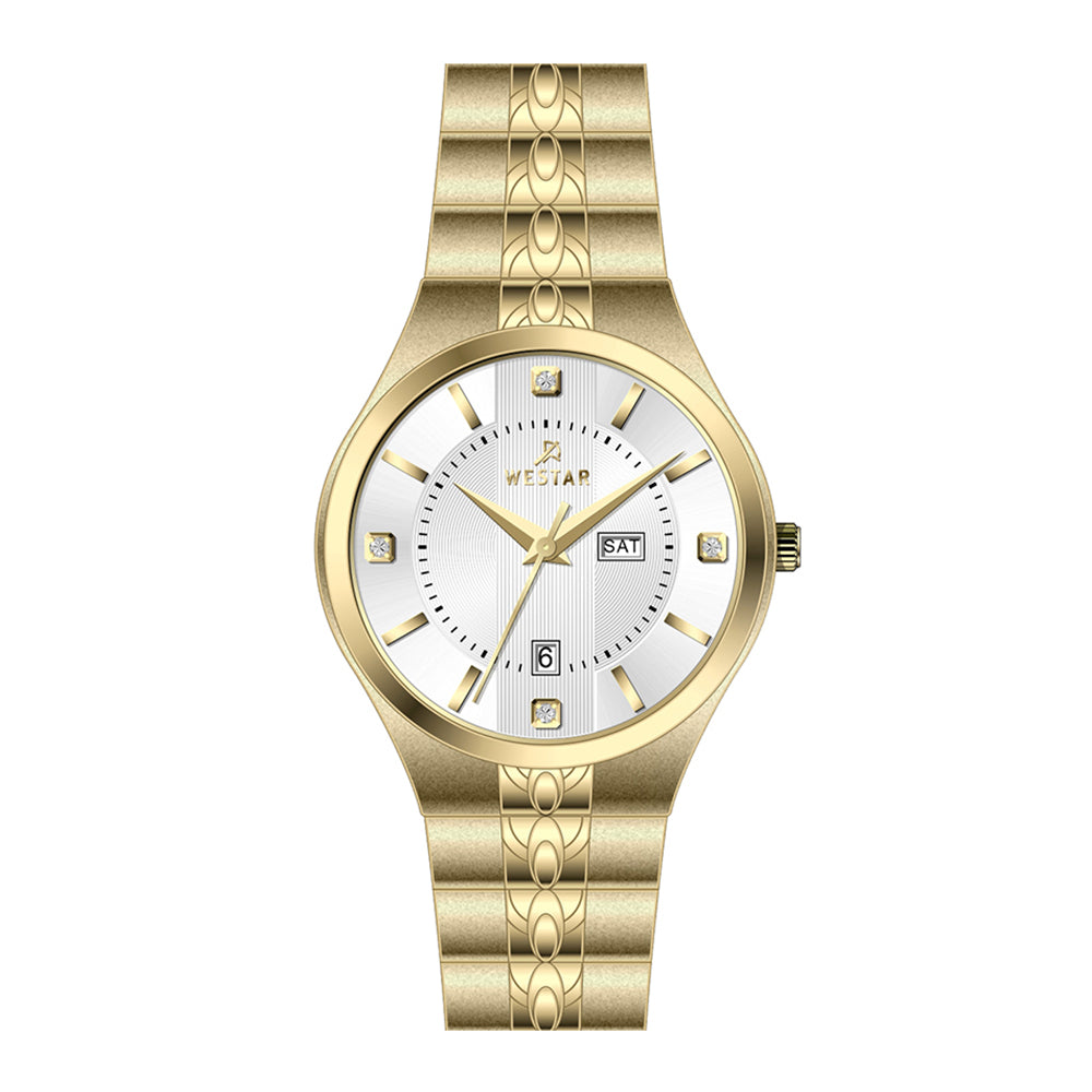 Westar Executive  Gents White Dial Quartz Watch - EX7630GPN101