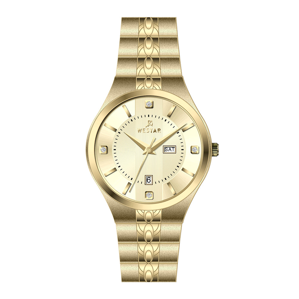 Westar Executive  Gents Light Champange Dial Quartz Watch - EX7630GPN102