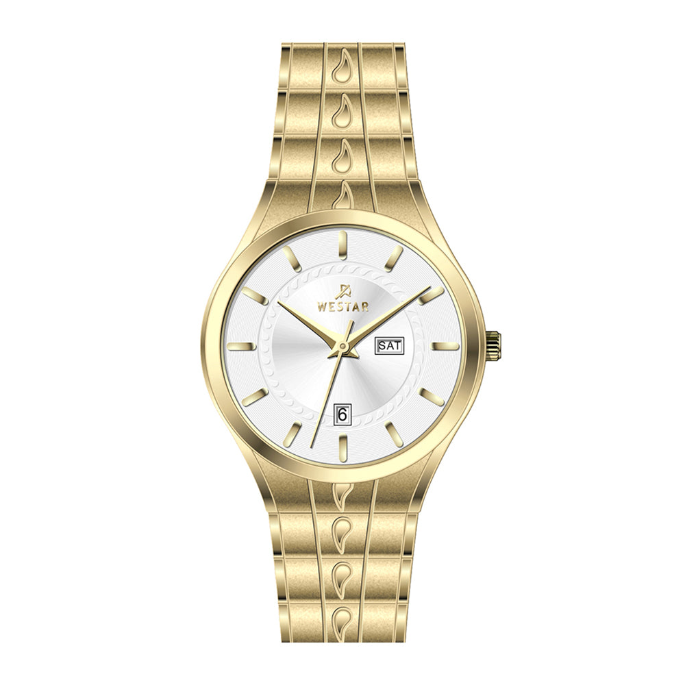 Westar Executive  Gents White Dial Quartz Watch - EX7636GPN101