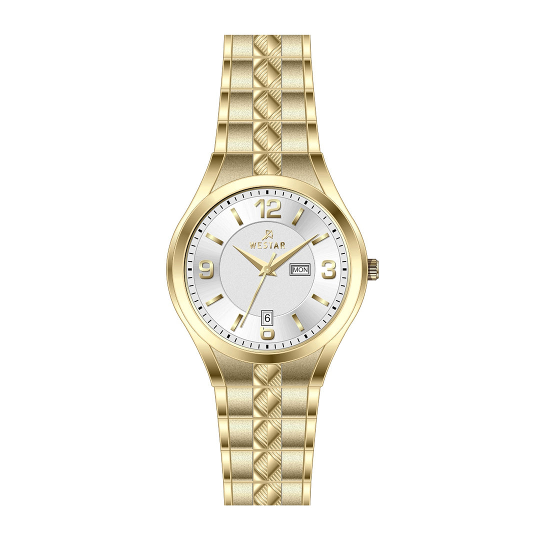 Westar Executive  Gents White Dial Quartz Watch - EX7638GPN101