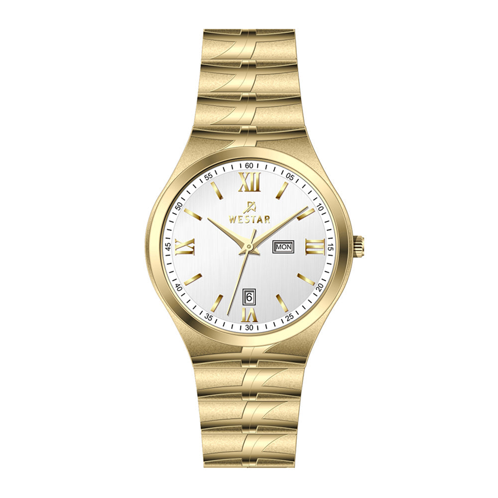 Westar Executive  Gents White Dial Quartz Watch - EX7639GPN101