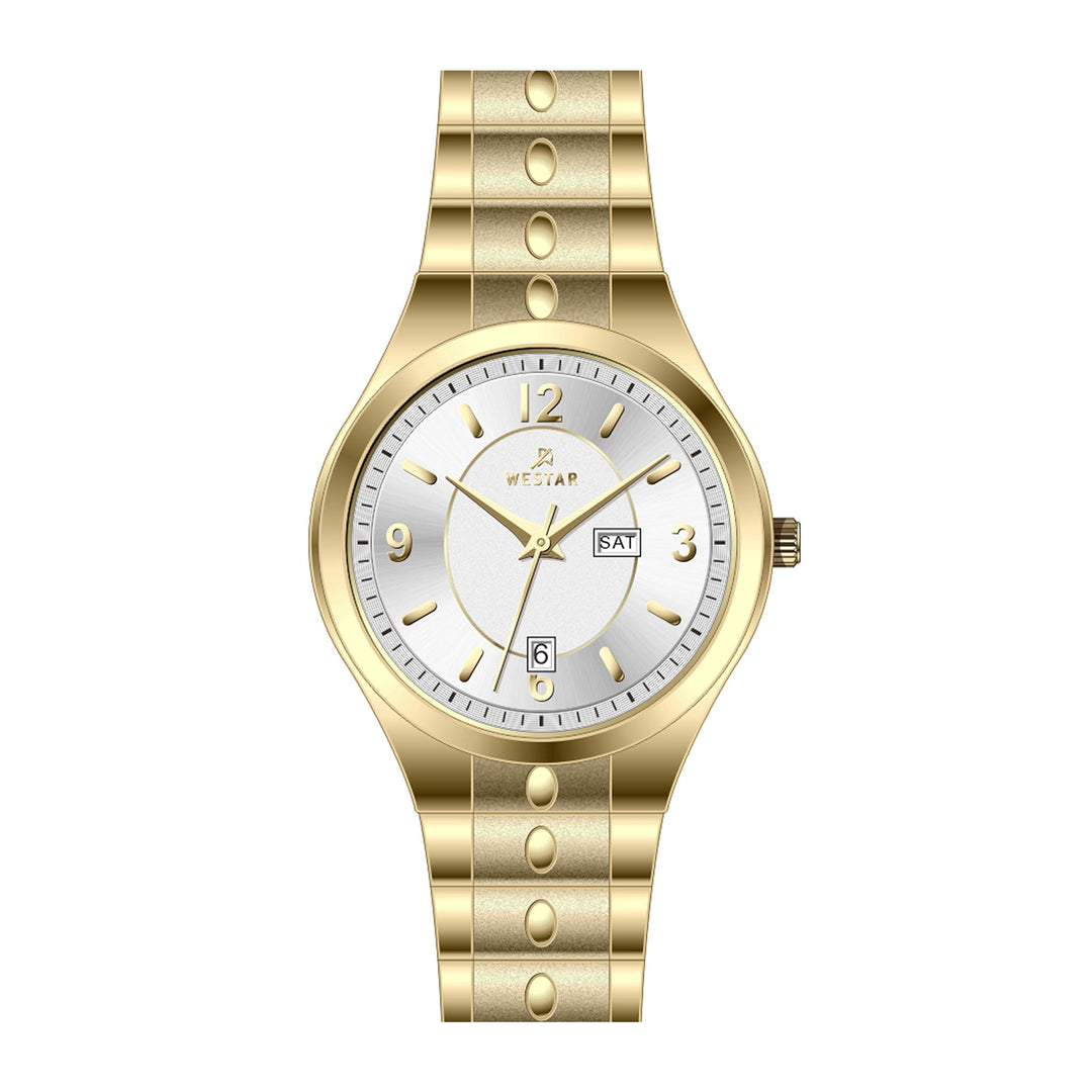 Westar Executive  Gents White Dial Quartz Watch - EX7643GPN101