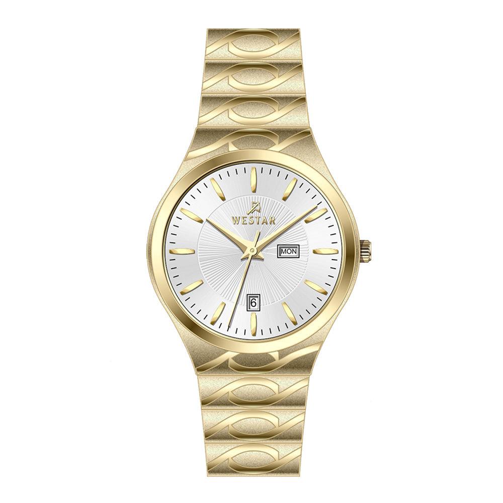 Westar Executive  Gents White Dial Quartz Watch - EX7644GPN101