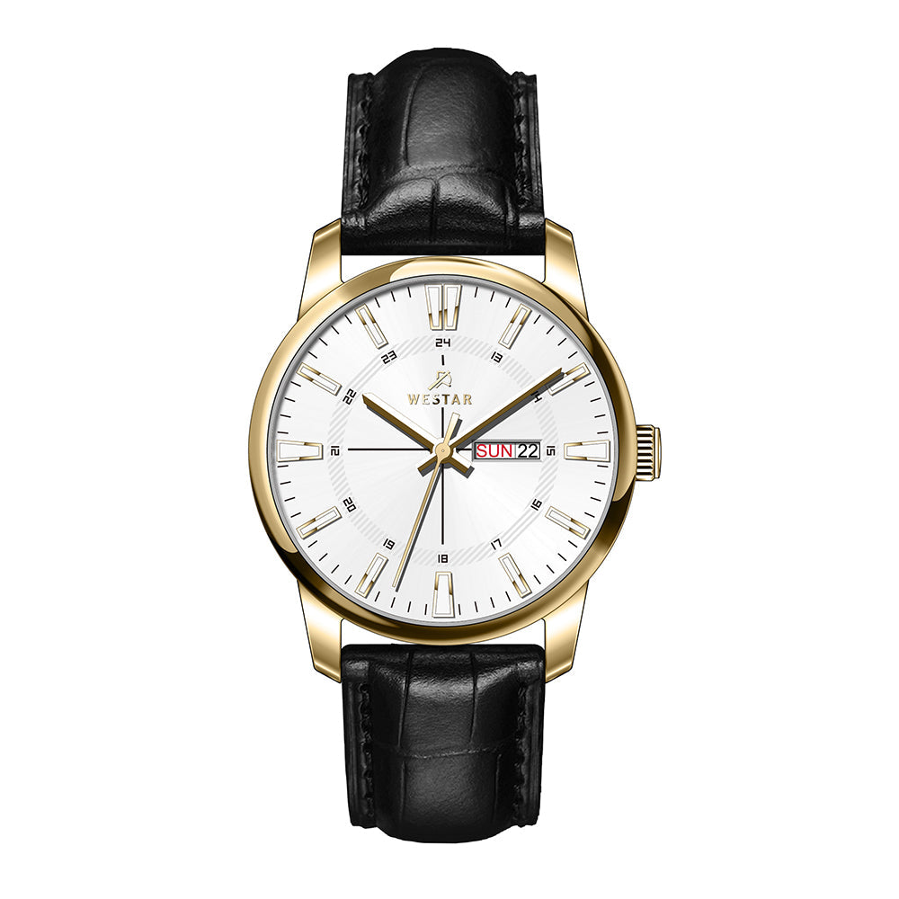 Westar Executive Gents White Dial Quartz Watch - EX7645GPN101