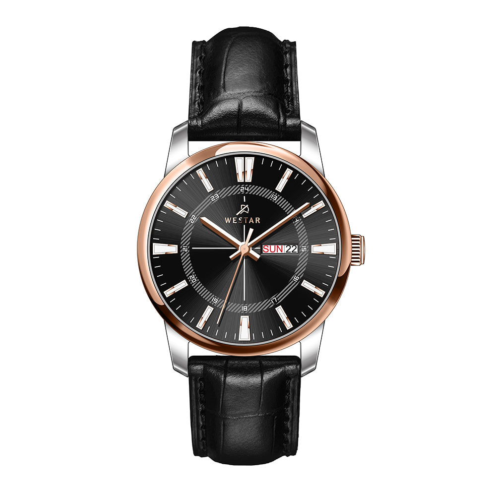 Westar Executive Gents Black Dial Quartz Watch - EX7645SPN603