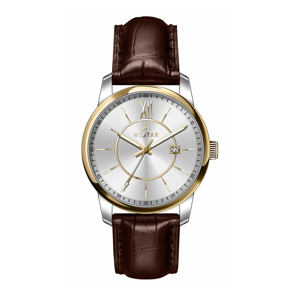 Westar Executive Gents Silver Dial Quartz Watch - EX7646CBN127