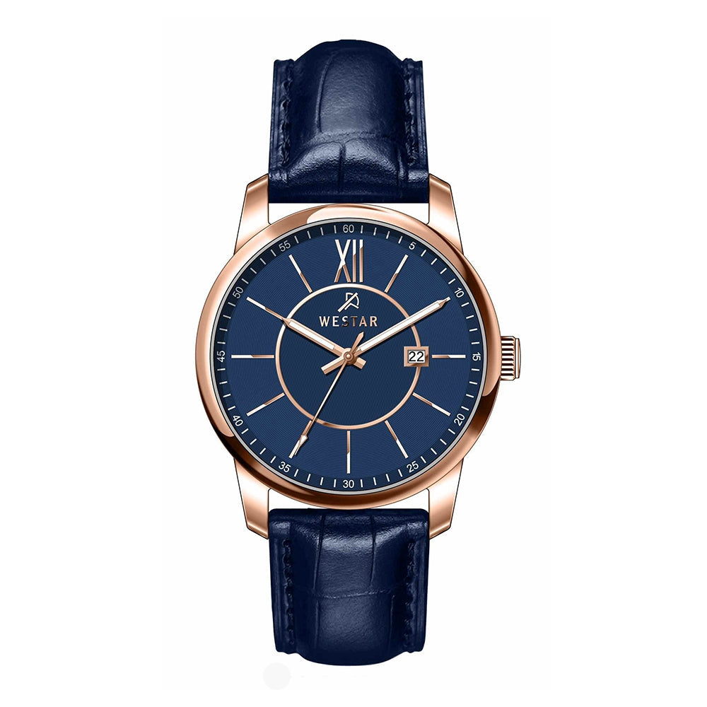 Westar Executive Gents Blue Dial Quartz Watch - EX7646PPN644